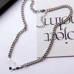 High-end Triangle Necklace Men and Women Geometric Cuban Chain Designer Letters Fashion Pendant