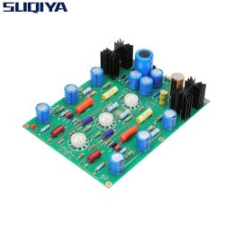 Amplifier SUQIYAEAR834 HIFI RIAA MM (Moving Magnet) Phono Amplifier 12AX7 Tube Stereo PCB diy kit Preamplifier PCB Circuit Board