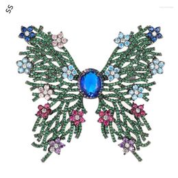 Brooches Premium Forest Style Butterfly 2024 Women Zircon Flower Cutout Insect Corsage Atmospheric Gift Garment Accessory Pin