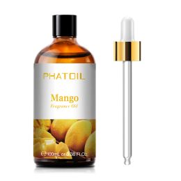 Candles 100ML Mango Fragrance Essential Oil Diffuser Apple Banana Grape Cherry Watermelon Lemon Coconut Aroma Oil for Soap Candle Making