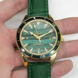 Designer Watch reloj watches AAA Mechanical Watch Oujia Ghost Green Face Gold Ring Transparent Bottom Fully Automatic Mechanical Watch Y00 Machine mens watch