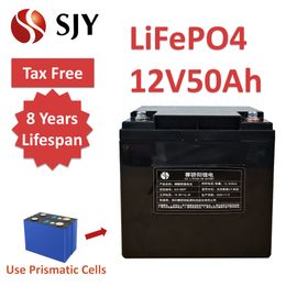 LiFePO4 12V 50Ah Rechargeable Lithium Battery Pack for 12V Pallet Forklift 24V Truck Freight Car