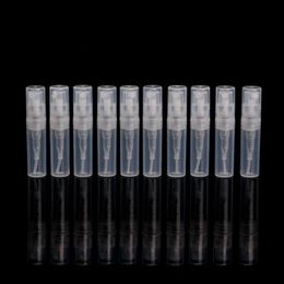 2ml/2G Empty Clear Plastic Mini Perfume Bottle Mist Spray Sample Pen Contaier Small Perfumes Atomizer Sprayer Vial Containers