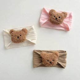 Hair Accessories Cartoon Bear Girl Hairband Elastic Soft Baby Headband For Children Turban Headwear Born Kids