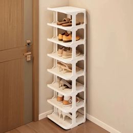 Shoe Rack Storage Organiser Simple MultiLayer Living Room Vertical Shoes Sneakers Cabinets Removable Household Furniture 240418