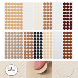 Stickers 648pcs Repairing Hole Cover Wall Cabinet Desk PVC Screw Sticker Self Adhesive