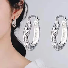 Dangle Earrings 1 Pair Of Silver Plated For Men And Women Simple Fashion Models Creative Snake Pattern Zinc Alloy Jewellery