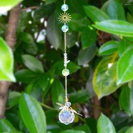 Decorative Figurines Crystals Suncatcher Butterfly Sun Catchers Colourful Crystal Chandelier Pendant Wall Hanging Tree Window Prism Ornament