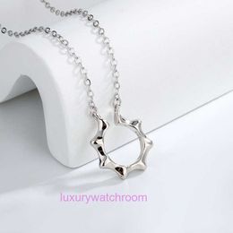 Luxury Tiifeniy Designer Collane a pendente Creative Geometry Diamond Necconce Version Corea Corea Fashi