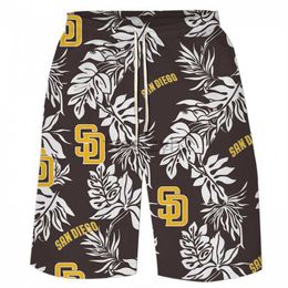 Men's Plus Size Shorts Summer floral shorts for men and women, swimming oversized beach pants, loose and quick drying Hawaiian capris