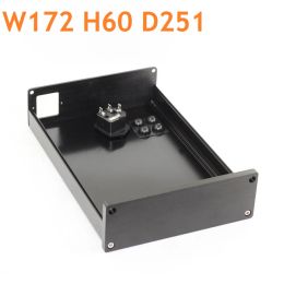 Amplifier Decoder Enclosure Headphone Case DIY Anodized Aluminum Power Amplifier Chassis Blank Panel PSU DAC AMP Shell Preamplifier W172