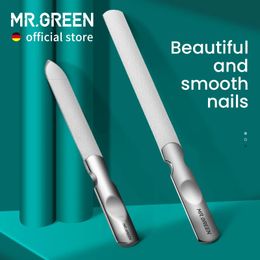 MR.GREEN double-sided nail file stainless steel manual foot therapy beauty used for professional finger and toe nail care tools 240428