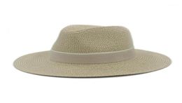 Whole Fashion Women Summer Straw Maison Michel Sun Hat For Elegant Lady Outdoor Wide Brim Beach Dad hat Sunhat Panama Fedora 9437336