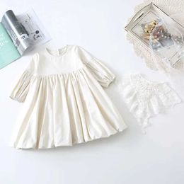 Girl's Dresses Kids Dress Girls Spring Sweet Princess Dress Long Sleeve Cotton Loose Baby Clothes Korean Style Fashion Children Costume