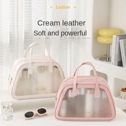 Cosmetic Bags Portable Women Transparent Makeup Organizer PVC Large Capacity Cases Waterproof Travel Toiletry Bag