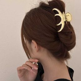 Other Fashions Minimalist Style Metal Grab Clip Female Large Ponytail Hair Cl Shark Hair Clip Hairpins Girls Hair Accessories Gifts