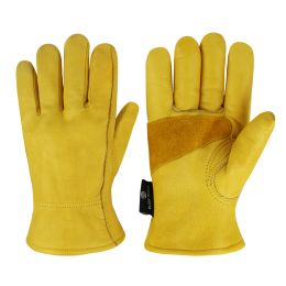 Gloves Olson Deepak Cowhide Leather Safety Working Glove Drivers Gloves Gardening Motorcycle Household Work Men&Women