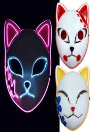 Luxury Anime Led Mask Cosplay Sabito Kamado Makomo Cute Masks Halloween Party Costume Props2449744