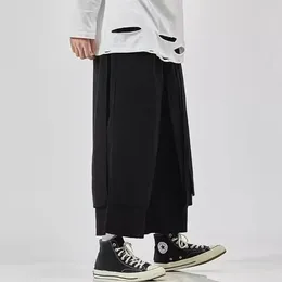 Men's Pants Cargo Men Japanese Style Wide Leg Baggy Draping Work Out Trousers Stylish Streetwear Comfortable Chic Breathable Jogging