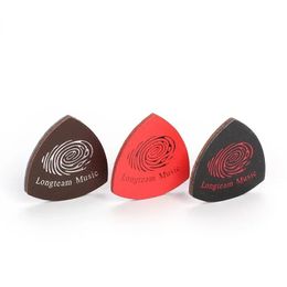 3pcs of Ukulele Guitar Picks Acoustic Electric Ukulele Bass Guitar Finger Picks Leather Soft Plectrums Playing Training Tools