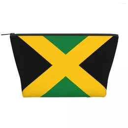 Cosmetic Bags Travel Jamaican Flag Toiletry Bag Portable Patriotism Makeup Organiser Women Beauty Storage Dopp Kit Case