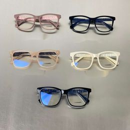 Fashion sunglasses designer CHA Top 3438 glasses frame matched with myopia black frame fashionable bare faced anti blue light versatile board with original box