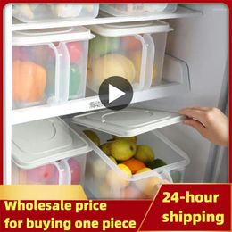 Storage Bottles Plastic Kitchen Box Preservation Rack Wholesale Transparent Miscellaneous Grain Noodle Vegetable