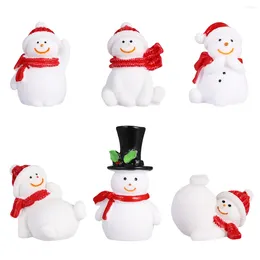 Decorative Figurines Amosfun 13pcs Creative Desktop Ornament Christmas Decor Micro Landscape Decoration Crafts Adornment Gifts (Random