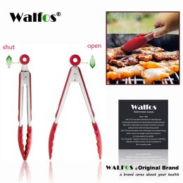 Accessories Size S/L Stainless Steel and Silicone Food Tongs for Cooking Kitchen Tongs Kitchen Tools BBQ Clip Salad
