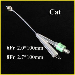 Strollers Pet Cat Urethrostomy Catheter Urinary Retention Stone Dredging Double Lumen Silicone Urethrostomy Hospital Clinic Supplies