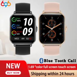 Wristbands 2024 New Blue Tooth Call Smart Watch Men 1.69 Inch Screen Realtime Heart Rate Monitoring Women Sport Smartwatch For Android IOS