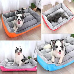 Cat Beds Furniture Large Square Nest Pet Large Dog Bed for Small Medium Dogs Soft Fleece Nest Big Dog Sofa Bed Winter Warm Cat House for Pet