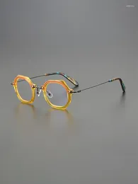 Sunglasses Frames Niche Personality Ultra Light Titanium Glasses Frame Male Big Face Literary Square Optical Prescription Glass