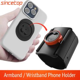 Armbands Universal Sports Armband for iPhone 11 X 8 7 Samsung Rotatable Wrist Running Sport Arm Band With Key Holder for 46 inch Phone