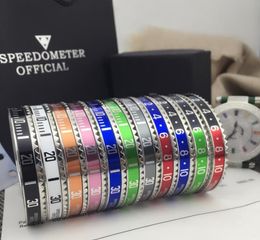 Fashion New Open trend titanium steel bracelet men and For women digital dial dial water ghost accessories bracelet Jewelry Wholes6204567