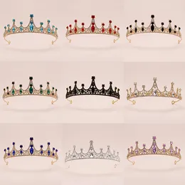Hair Clips Icazo Bridal Wedding Classic Small Crown Artificial Crystal Suitable For Party Holiday Ball Headwear
