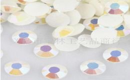 2000pcs 3MM Resin Jelly White AB Beads Flatback 14Facets Scrapbooking Embellishment Craft DIY4883089