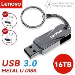 Adapter Lenovo USB Flash Drives 2TB 1TB 512GB Usb 3.0 Pen Drive U Disc Pen Drive Metal Flash Disc USB Flash Drive Pendrive Memory Stick