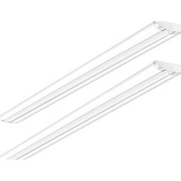 ANTLUX 110W 8FT LED Wraparound Ultra Slim Strip Lights - 12600LM 5000K Garage Shop Lights Flush Mount Fixture for Warehouse Office Ceiling Lighting