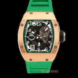 Wristwatch Men's Luxury Watch Mechanical Watch Series RM 010 AUTOMATIC Rose Gold Mens Sports Machinery Watch High Quality Clock