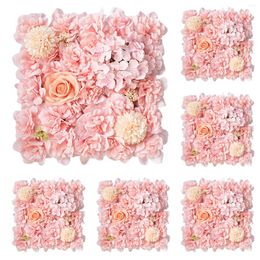 Decorative Flowers Artificial Silk Wall Panels 3D Rose Flower Art Backdrop DIY Wedding Party Bridal Shower Background Home Decoration