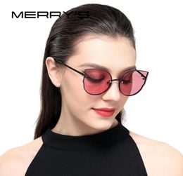 MERRY039S 2020 New Arrival Women Classic Brand Designer Cat Eye Sunglasses Rimless Metal Frame Sun Glasses S03980991554963