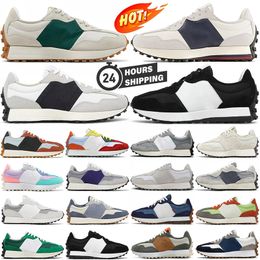 new 327 running shoes mens womens designer 327s sneakers Cloud Sea Salt Vintage Beige Brown Suede leopard Black White Clouds Orange outdoor sports trainers