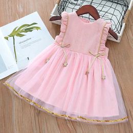 Girl's Dresses Summer Girl Princess Dress Chiffon Tulle Dress Kid Girl Clothes Sleeveless Tutu Dress Birthday Party Toddler Costume Baby