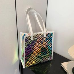 Totes Vento Marea PVC Women Shoulder Bag Laser Summer Female 2024 Big Capacity Beach Handbag & Purse Casual Style VM-ATT1295