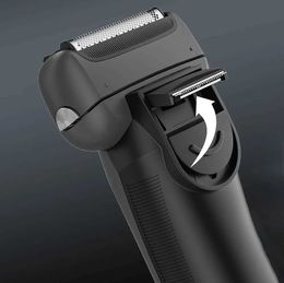 Electric Shavers MOTA electric shaver reciprocating high low dual speed adjustable shaver full body washable C-type rechargeable shaver Y240503