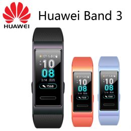 Wristbands Huawei Band 3 Wristband 0.95" Display Smart Band Tracker Swimming Waterproof Bluetooth Fitness Tracker Touch Screen