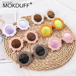 Sunglasses New Childrens Sunglasses UV 400 Protection Girls and Boys Round Flower Sunglasses Shadow Age 2-10 WX