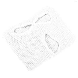 Bandanas Warm Full Face Mask Holes Cover Knitted Outdoor Sports Knitting Beanie