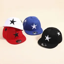 Ball Caps A Middle School CHILDREN'S Unisex Embroidered Pentagram Baseball Cap Hip Hop Hat Visor